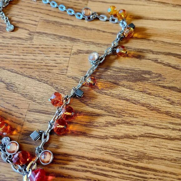 VERA WANG Y Drop Crystal Long Length Necklace STATEMENT MAKING - Picture 4 of 14